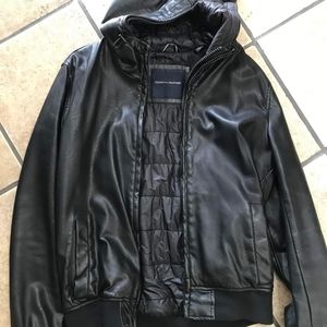 Tommy Hilfiger Mens Leather Jacket